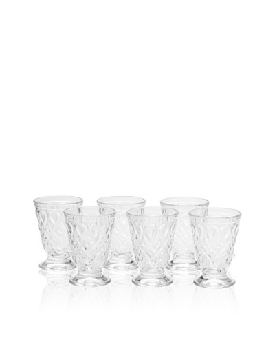La Rochère Set of 6 Lyonnais Clear Goblets