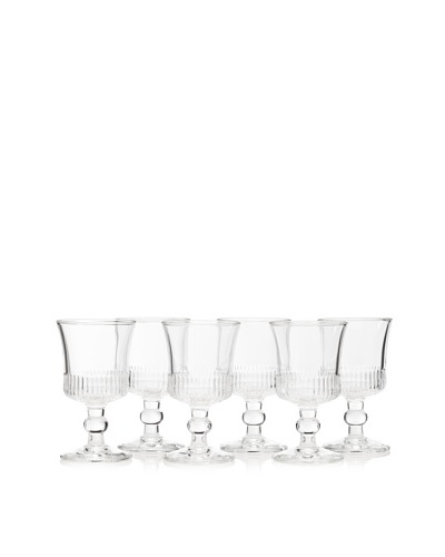 La Rochère Set of 6 Richelieu Décor 8.5-Oz. Wine Glasses