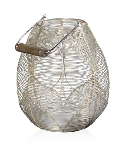 Lazy Susan Silver Wire Palm Basket