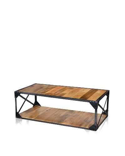 CDI Furniture Table à Café Industrial Coffee Table, Aged Black