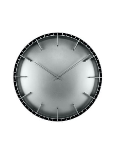 Leff Amsterdam Dome Wall Clock, Grey