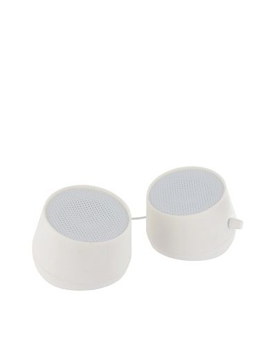 Lexon Galaxy Rechargeable Speakers, White