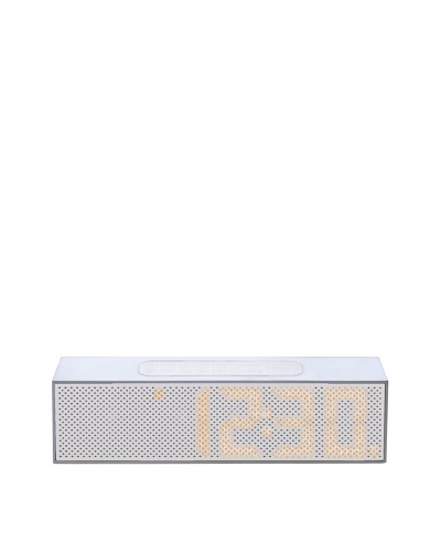 Lexon Titanium LED Clock Radio, White