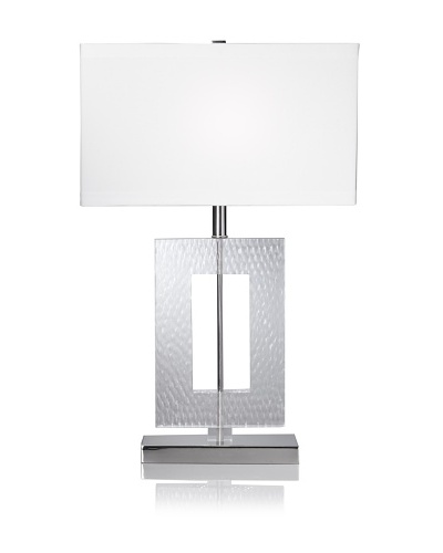 Lighting AccentsEtched Acrylic Rectangle Table Lamp