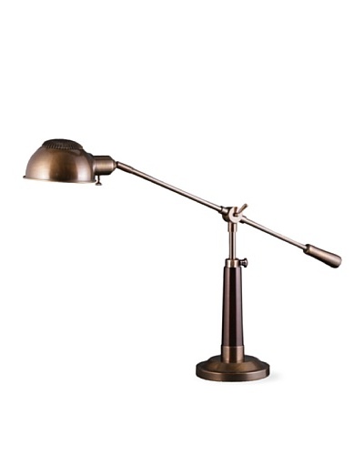 Lighting Enterprises Bridge Table Lamp, Dark Antique Brass