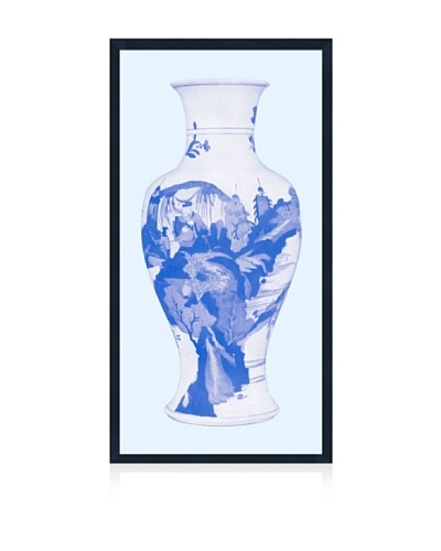Lillian August Asian Vase in Blue