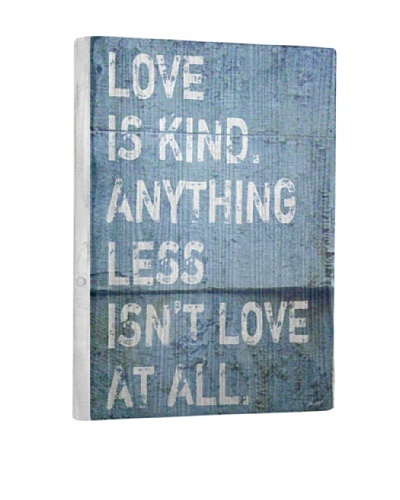 Lisa Weedn Love Is Kind Reclaimed Finished Wood Portrait