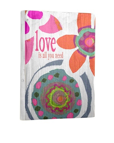 Lisa Weedn Love Is All You Need Reclaimed Finished Wood Portrait