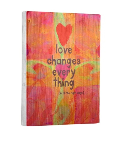 Lisa Weedn Love Changes Everything Reclaimed Finished Wood Portrait