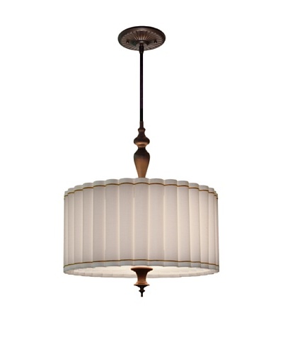 Lite Tops Fluted Pendant, Oil Rubbed Bronze