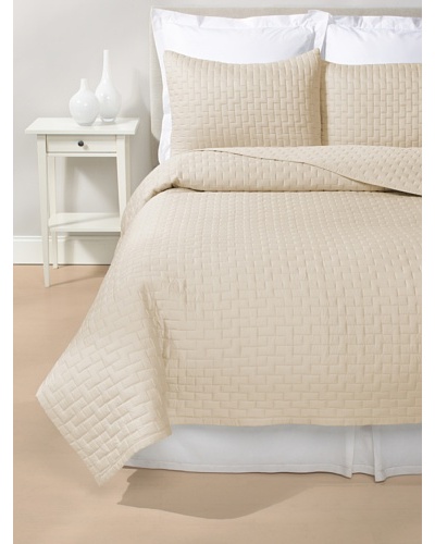 Luxury Suite Rayon from Bamboo Quilted Brick Coverlet Set