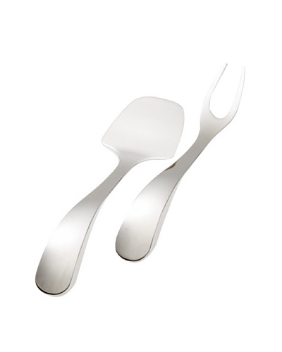 Magppie Swan Fork and Turner Set, Silver