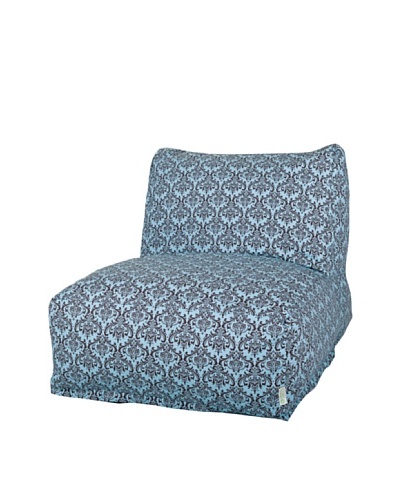 Majestic Home Goods French Maddie Bean Bag Chair Lounger, Soft Blue/BrownAs You See