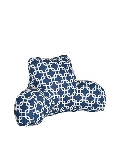 Majestic Home Goods Links Reading Pillow, Navy