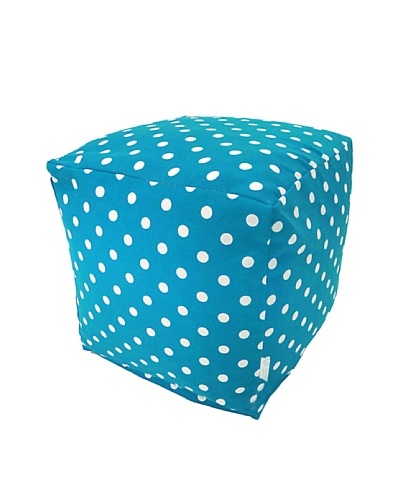 Majestic Home Goods Small Polka Dot Small Cube, Ocean