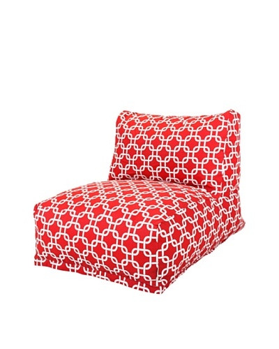 Majestic Home Goods Links Bean Bag Chair Lounger, Red