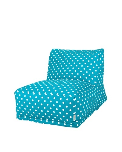 Majestic Home Goods Small Polka Dot Bean Bag Chair Lounger, OceanAs You See