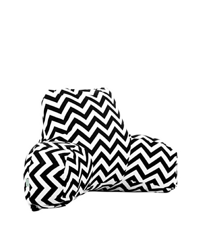 Majestic Home Goods Chevron Reading Pillow, BlackAs You See