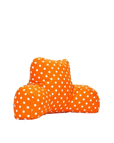 Majestic Home Goods Small Polka Dot Reading Pillow, TangerineAs You See