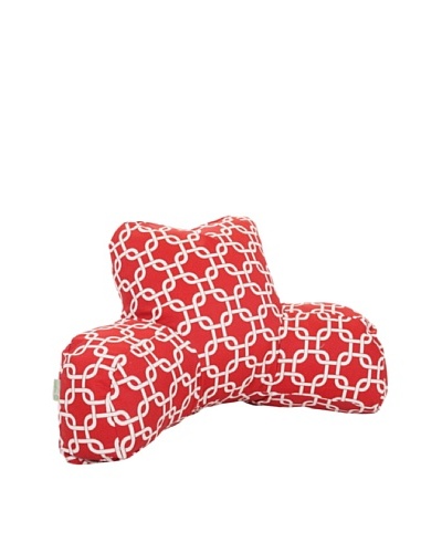 Majestic Home Goods Links Reading Pillow, Red