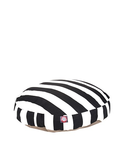Majestic Pet Vertical Stripe Round Pet Bed, Medium, BlackAs You See