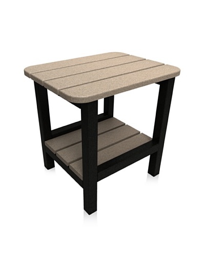 Malibu 15 X 19 End Table in Sand and Black