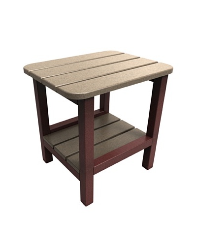 Malibu 15 X 19 End Table in Weathered Wood and Cherry