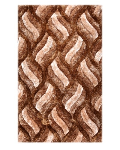 Manhattan Design District Wool Blend Luxury Shag [Brown Multi]