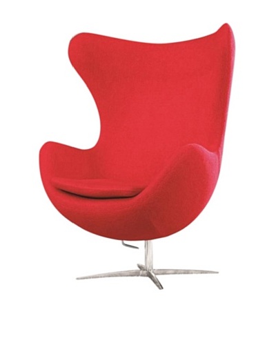 Manhattan Living Fabric Inner Chair, Red