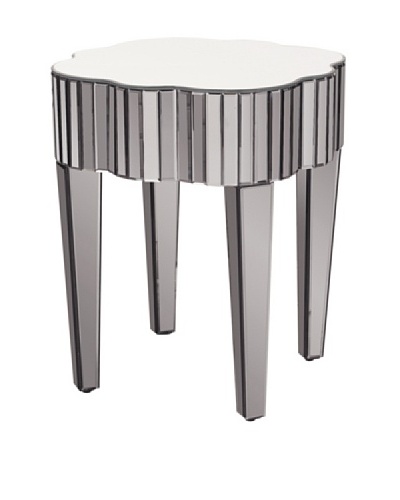 Marley Forrest Pewter Mirrored Side Table, Pewter Mirrored