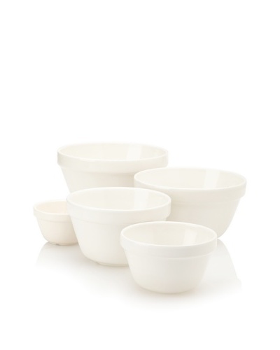 Mason Cash Set of 5 White Mixing Bowls