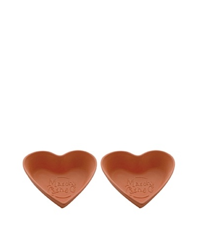 Mason Cash Set of 2 Terracotta Heart Tear & Share Bread Baking Form in Gift Box