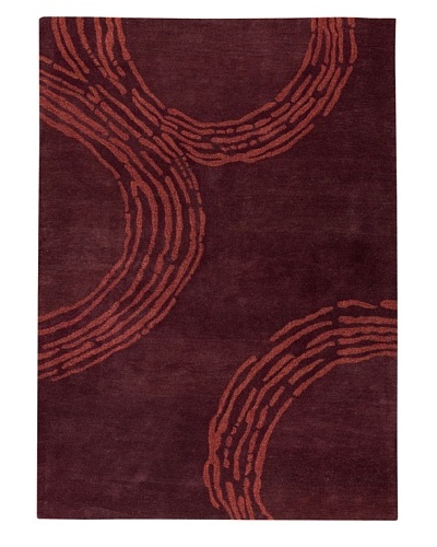 MAT the Basics Pamplona Hand-Tufted & Carved Rug [Plum]