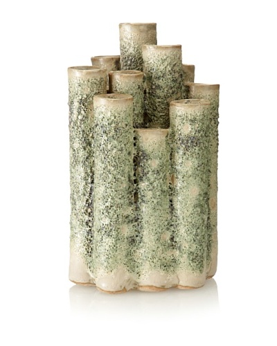 Matahari Moss Straight Ceramic Coral Vase
