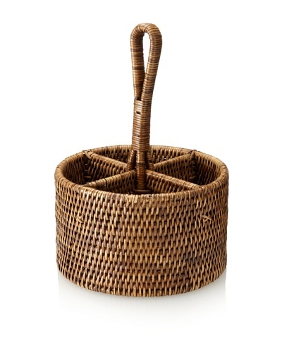 Matahari Round Handwoven Utensil Basket