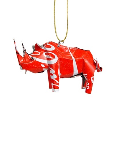 Mbare Coca Cola Tin Rhino Ornament
