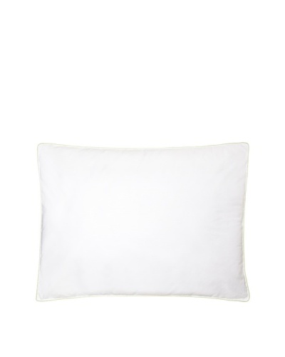 Mélange Home Density Medium Firm Pillow, Green Piping