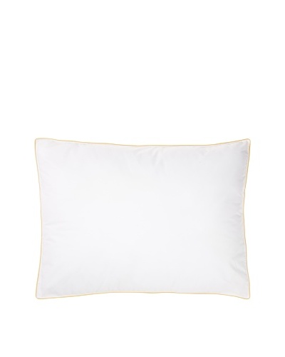Mélange Home Density Firm Pillow, Yellow Piping