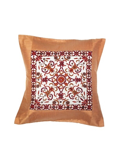 Mela Artisans Constellation Silk Cushion Cover, Tan