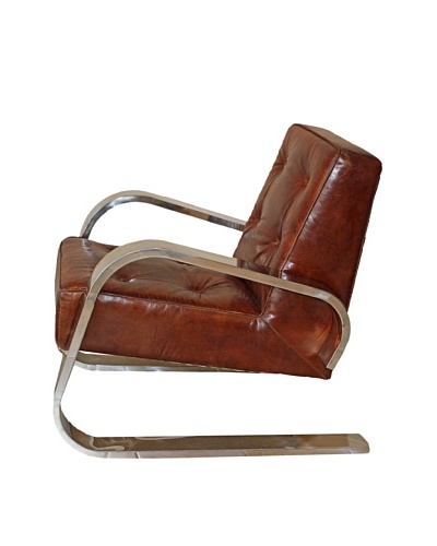 Melange Home Brighton Chair, Vintage Brown