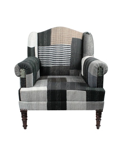 Melange Home Bengali One-of-a-Kind Chair, Black Multi