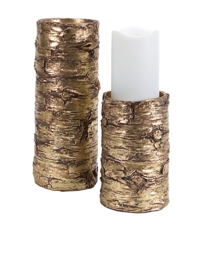 Melrose Set of 2 Birch Candle Holders