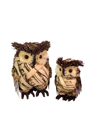 Melrose International Pair of Decorative Owls