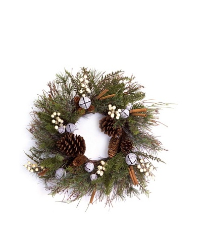 24 Jingle Bell Pine Wreath