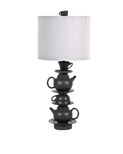 Mercana Keenie Table Lamp, Gray/Black