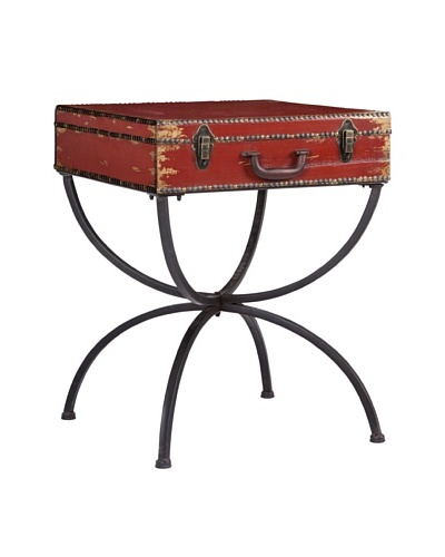 Mercana Nelson Trunk Table, Red/Black