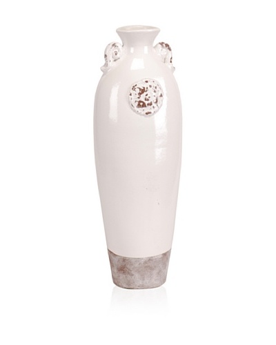 Oise I Vase, White/Natural, 7 x 6 x 20
