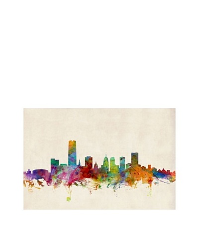 Trademark Fine Art Oklahoma City Skyline by Michael Tompsett