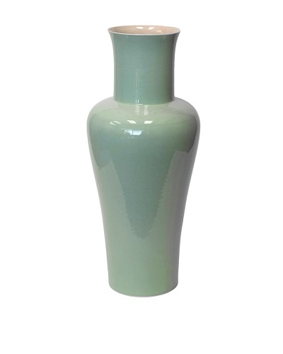 Middle Kingdom Medium Lover Vase, Light Rose/Celadon