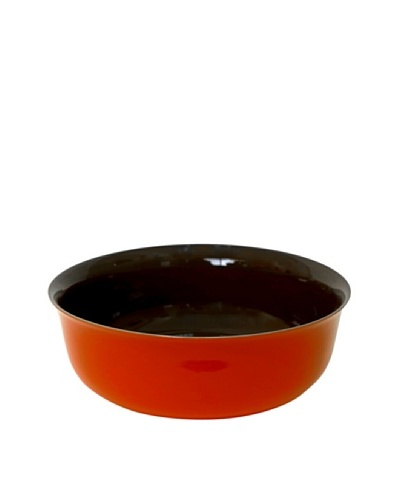 Middle Kingdom Porcelain Bowl, Spice Green/Coral Red